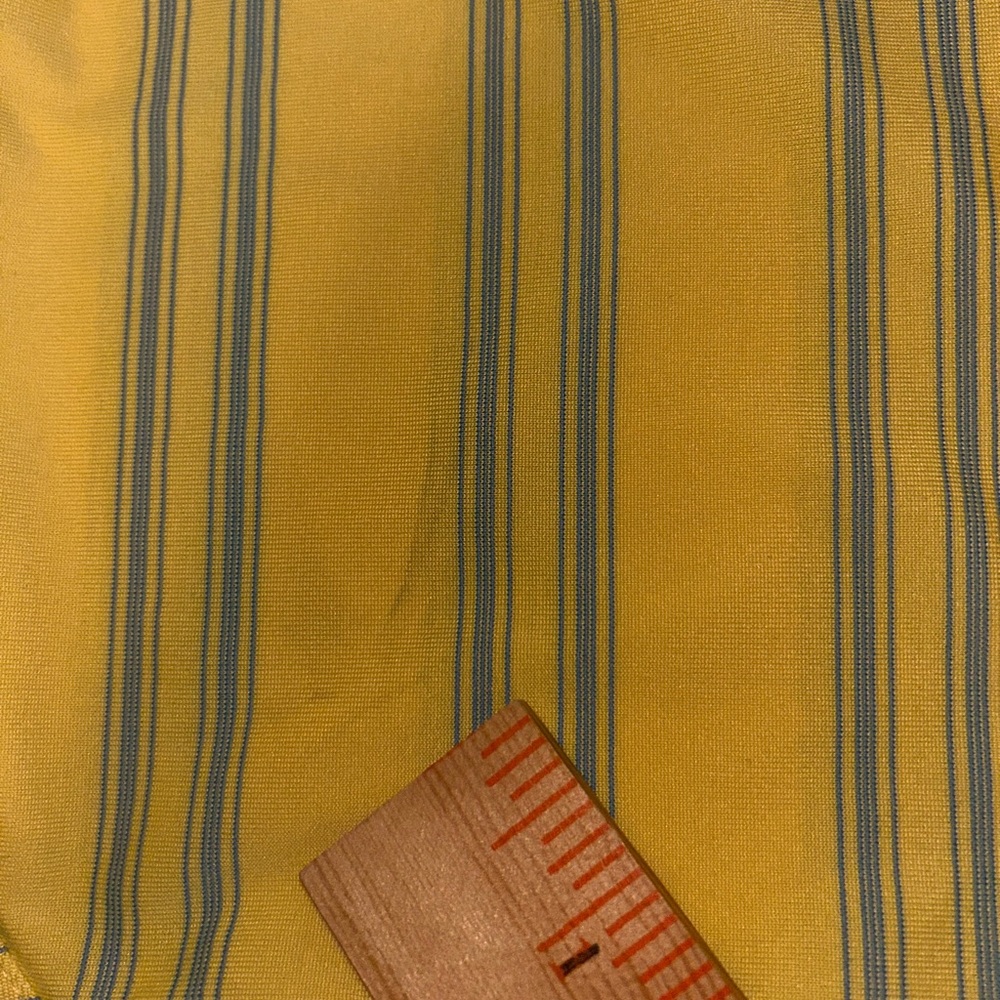 Masters Performance men’s yellow blue stripe short sleeve polo size Medium - Picture 11 of 11